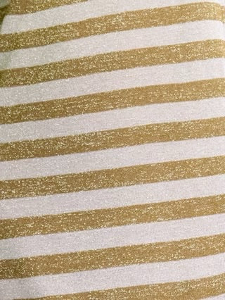 Traffic People - Tarnish Lurex Gold Stripe Cardigan