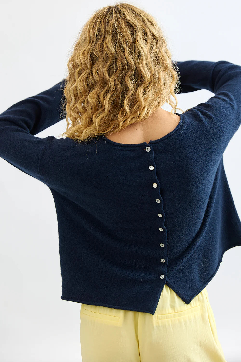 Mia Fratino - Reversible Button Cardigan Espresso