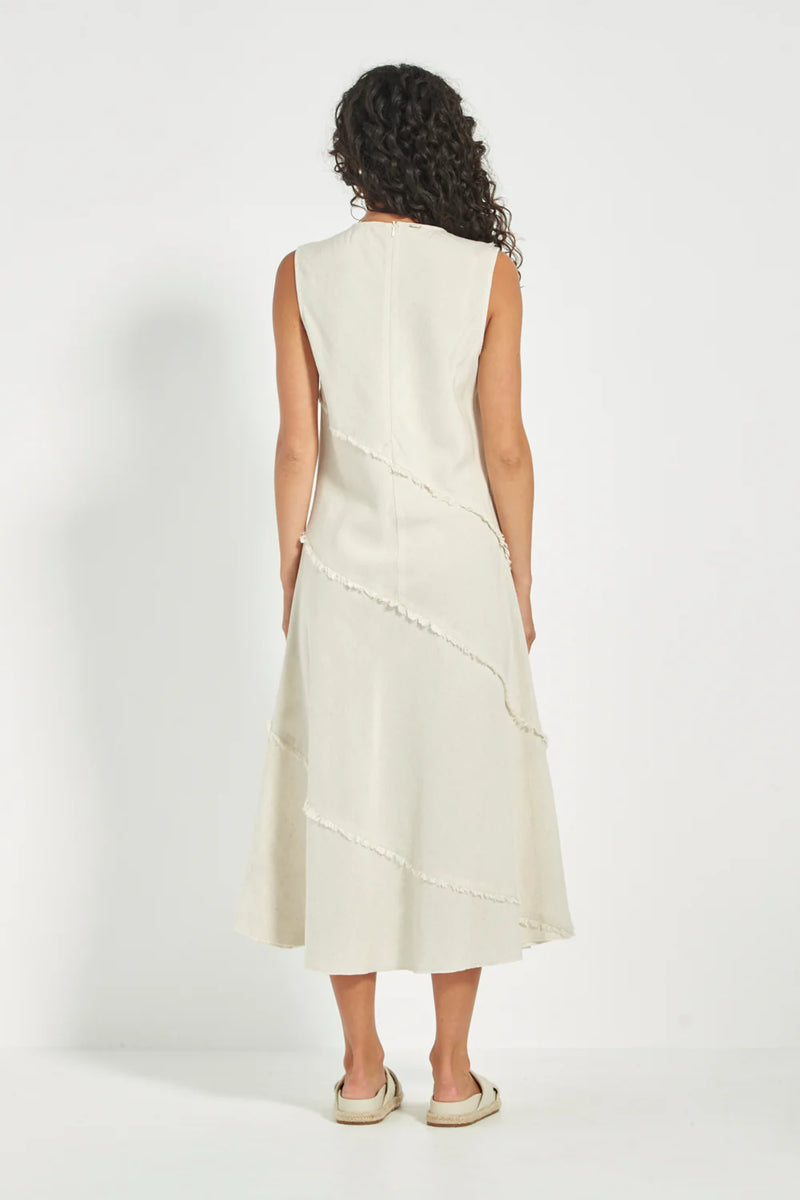 Verge - Elle Linen Dress Cashew