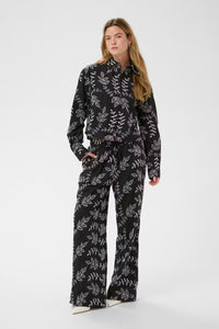 KAFFE - Elora Black Embroidered Shirt