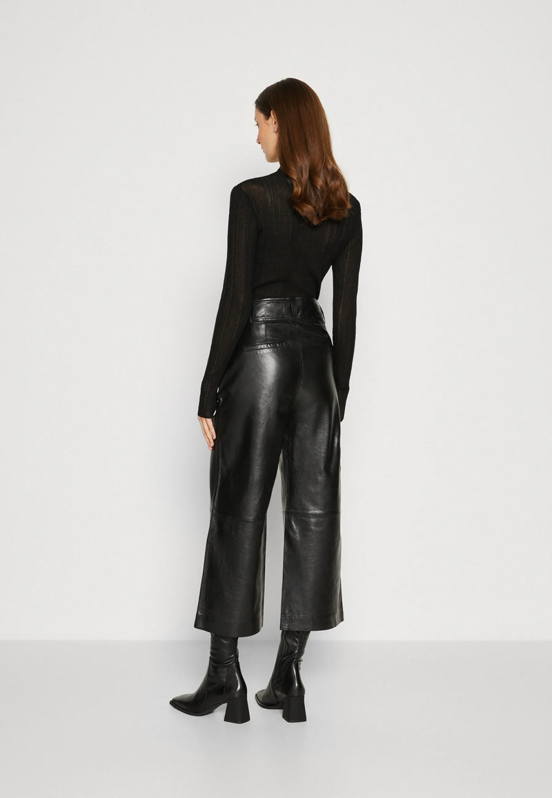 Mos Mosh - Gazy Black Leather Pant