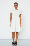 Kireina - Camilla Broderie Dress White