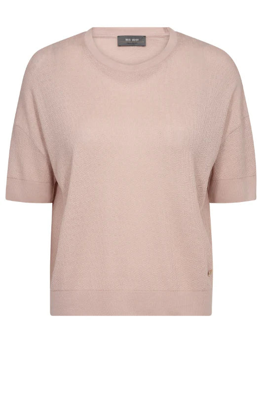 Mos Mosh - Swann O-SS Flora Tee Rose Smoke