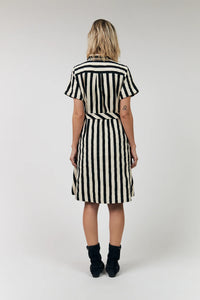 Lolly’s Laundry - Tulle Midi Dress Black Stripe