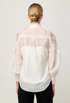 ONCE WAS - Sevilla Cotton Silk Shirt in Blanca