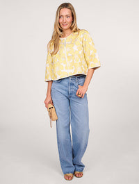 Lolly's Laundry - Trine Short Jacket Light Yellow