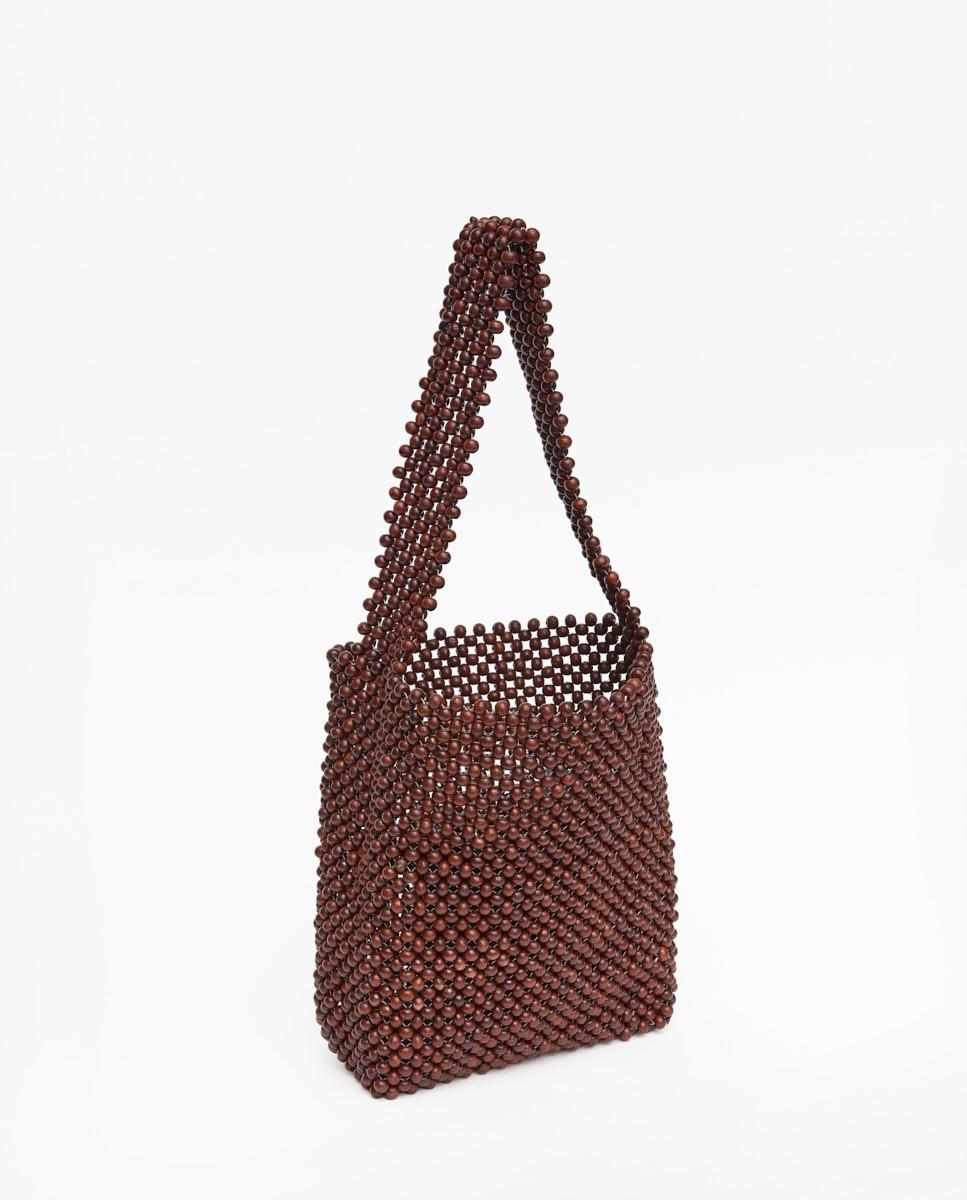 Yerse - Chocolate Beaded Bag