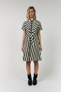 Lolly’s Laundry - Tulle Midi Dress Black Stripe