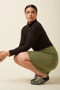 King Louie - Border Skirt Frio Spruced Green Print