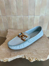 Sempre Di- Moccasin Driving Shoe Soft Aqua