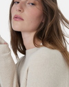 Yerse - Cotton Cashmere Ribbed Knit Ecru
