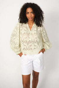 Mos Mosh - Tazzin Caza Blouse Celadon