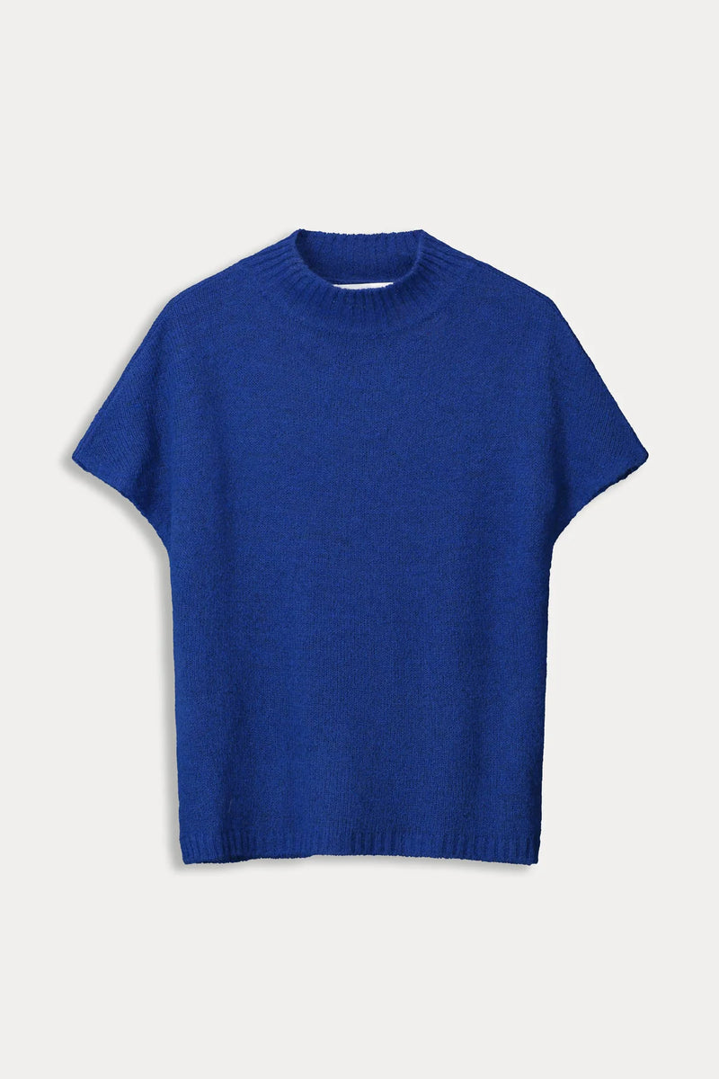 POM Amsterdam - Bright Blue Knit Top/Vest