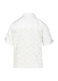 Coster Copenhagen - Lace Top with Utility Details White
