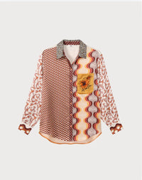 ME369 - Isabel Printed Shirt Sunset
