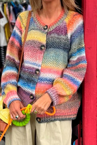 Lolly’s Laundry - Padova Knit Cardigan Multi Stripe