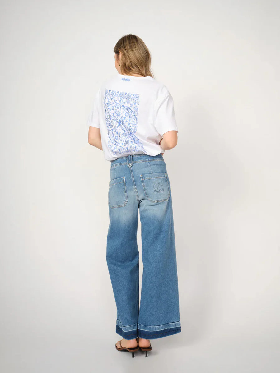 MOS MOSH - Hermina Zack Jeans Mid Blue