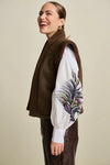 POM Amsterdam - Lammy Brown Gilet