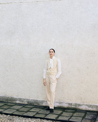 Yerse - Knitted Vest Waistcoat Ecru