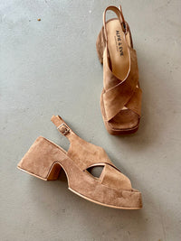 Alfie and Evie - Kirk Camel Suede