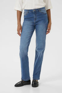 KAFFE - Maris Straight Leg Medium Blue Denim