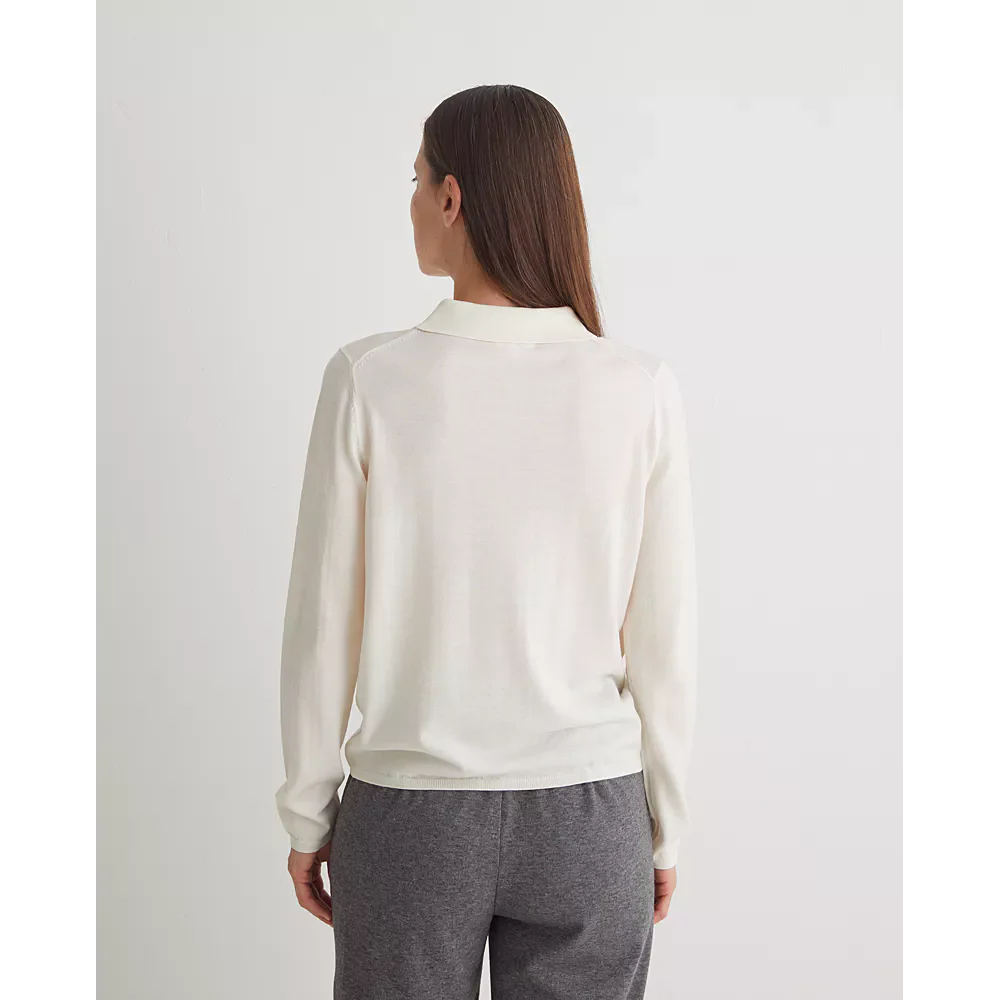 Yerse - Jumper Ecru Merino Wool