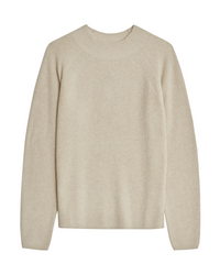 Yerse - Cotton Cashmere Ribbed Knit Ecru