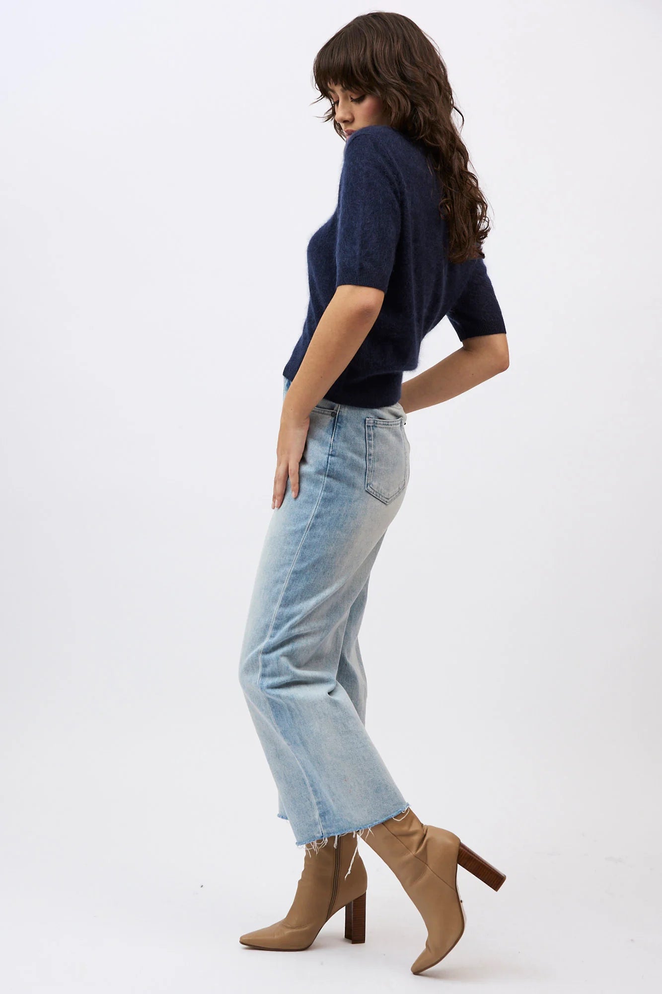 Mia Fratino - Birdie Brushed Tee Midnight