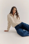 World of Nomads - Felix Zip Cardigan Oatmeal