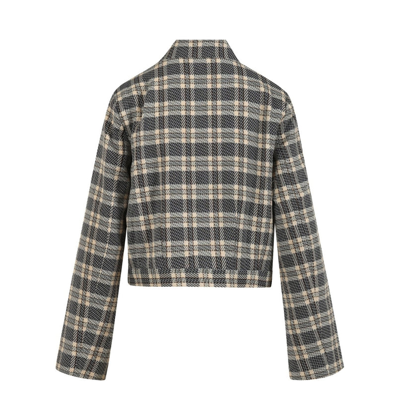 Coster Copenhagen - Short Jacket Crème/Black Check