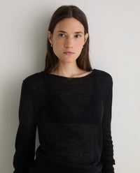 Yerse - Boat Neck Knit Black