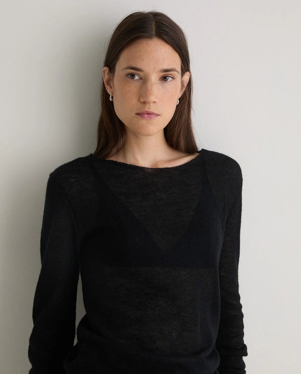 Yerse - Boat Neck Knit Black
