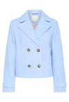 KAFFE - Anne Teddy  Windsurfer Blue Short Jacket
