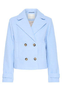 KAFFE - Anne Teddy  Windsurfer Blue Short Jacket