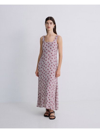 Yerse - Maxi Sleeveless Crepe Dress