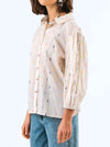 Lolly’s Laundry - Heidi 3/4 Sleeve Embroidered Shirt