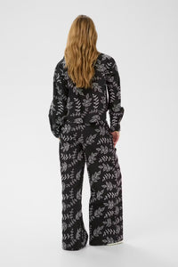 KAFFE - Elora Black Embroidered Shirt