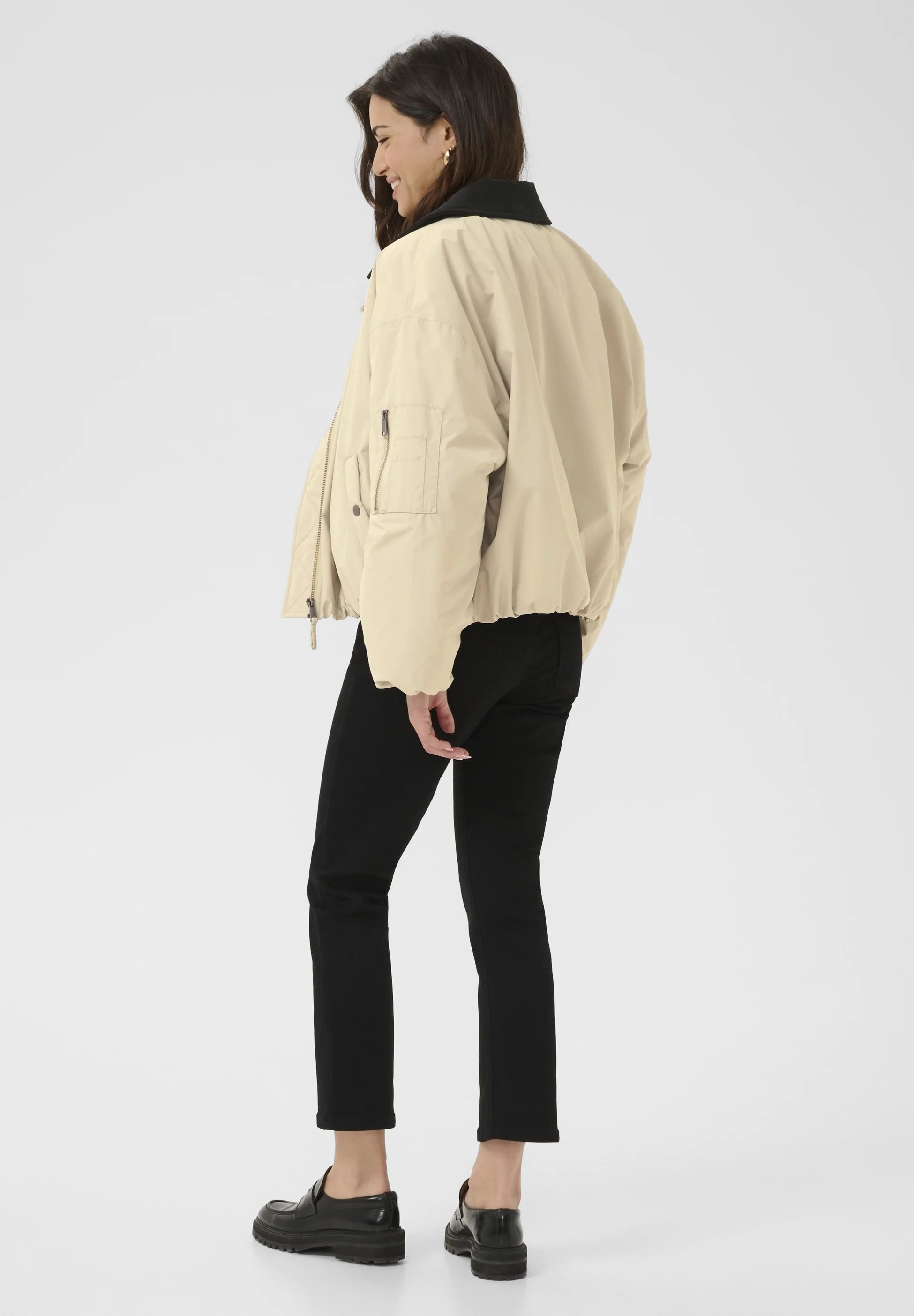 KAFFE - Roska Bomber Jacket Feather Gray