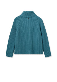 Mos Mosh - Thyra Highneck Knit Storm Blue