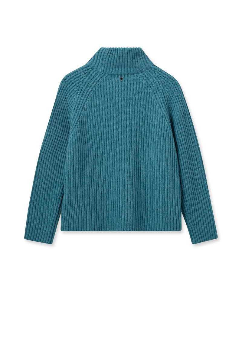 Mos Mosh - Thyra Highneck Knit Storm Blue