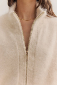 World of Nomads - Felix Zip Cardigan Oatmeal