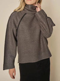 Mos Mosh - Caja O-LS Sweatshirt Sharkskin Grey