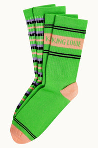 King Louie - 2 Pack Socks Logo Jasmin Green
