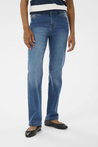 KAFFE - Maris Straight Leg Medium Blue Denim