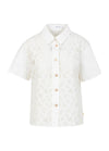 Coster Copenhagen - Lace Top with Utility Details White