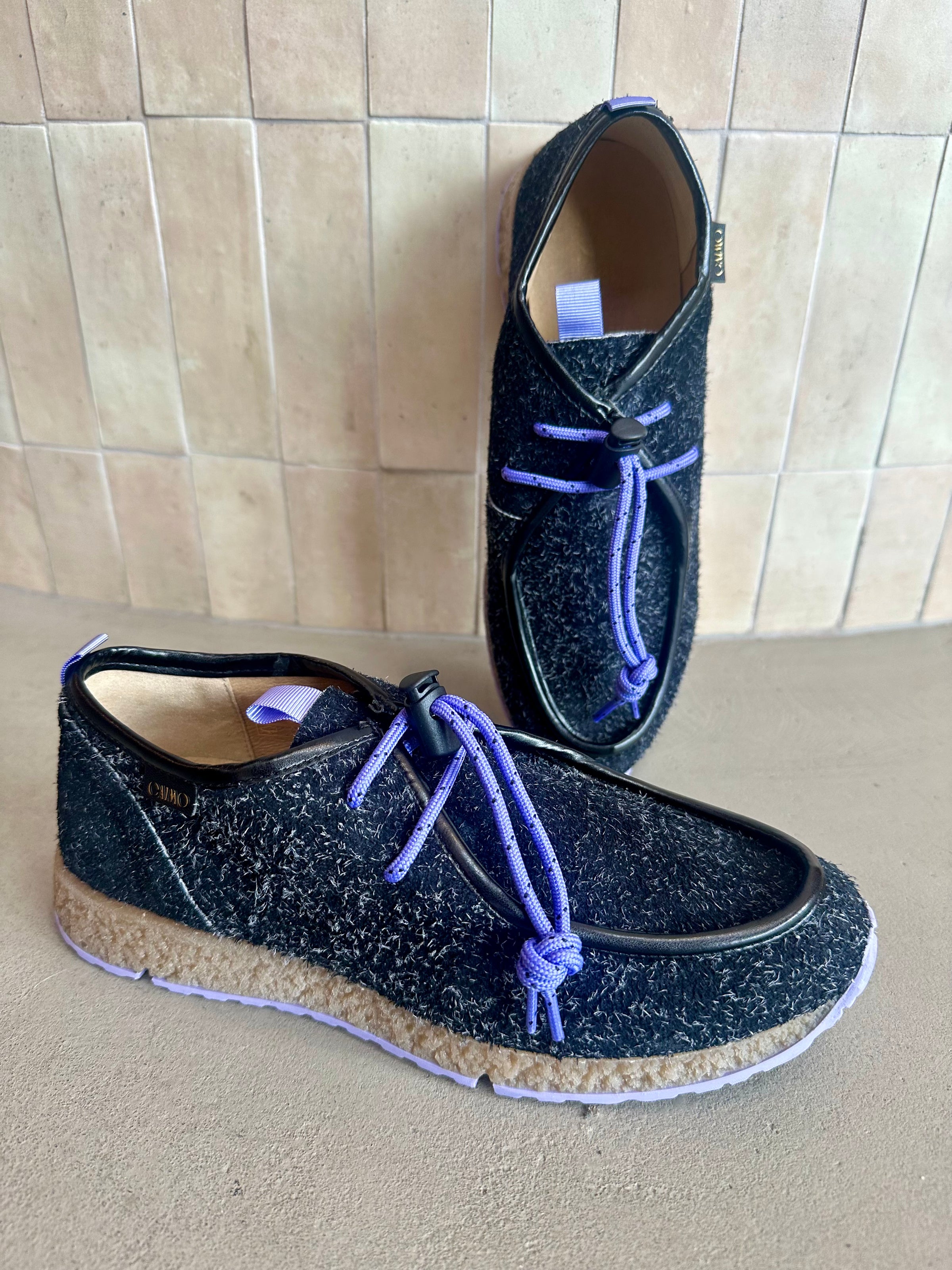 Gaimo - Pranvi Black Rough Suede