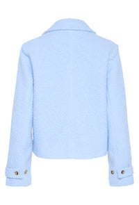KAFFE - Anne Teddy  Windsurfer Blue Short Jacket