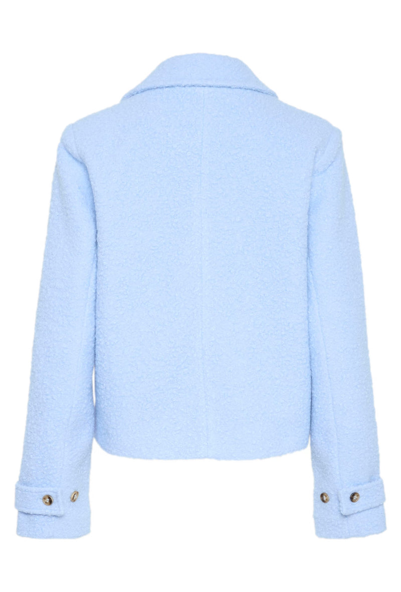 KAFFE - Anne Teddy  Windsurfer Blue Short Jacket