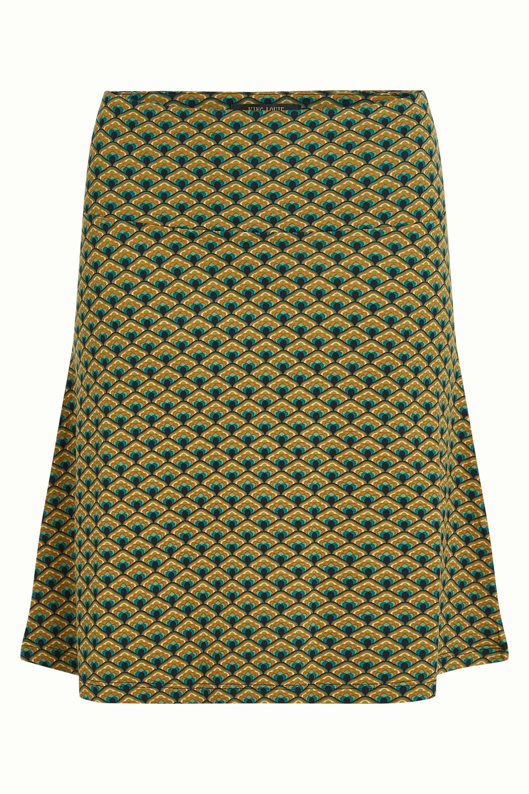 King Louie - Border Skirt Frio Spruced Green Print