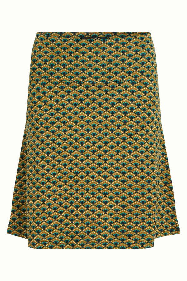 King Louie - Border Skirt Frio Spruced Green Print